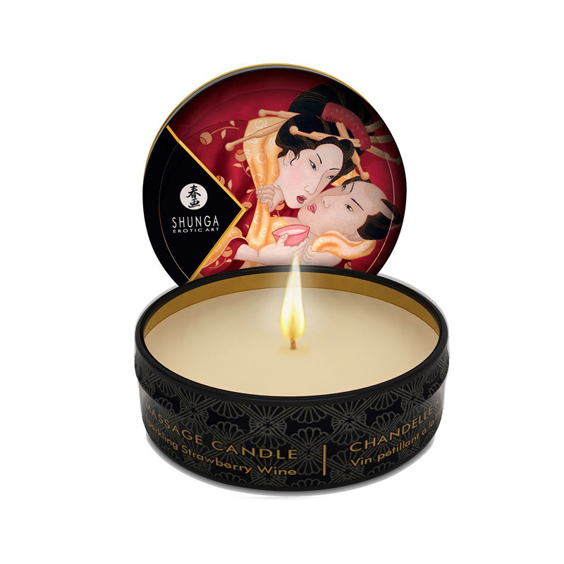 Shunga Massage Candle Lotion Sparkling Strawberry 30 ml