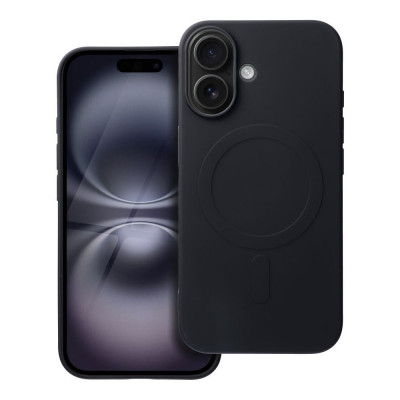 SILICONE MAG COVER (Big Hole) with MagSafe for iPhone 16 Black