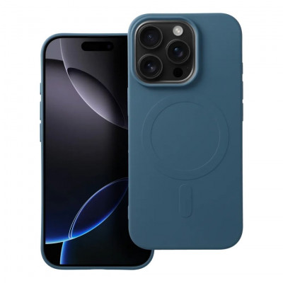 SILICONE MAG COVER (big hole) with MagSafe for iPhone 16 Pro Blue