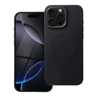 SILICONE MAG COVER (big hole) with MagSafe for iPhone 16 Pro Max Black