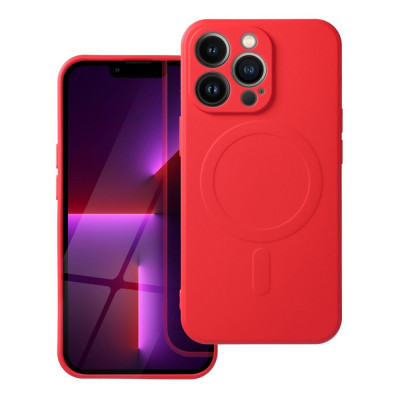 SILICONE MAG COVER with MagSafe for iPhone 16 Red
