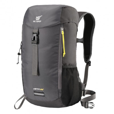 SKYSPER 25L Hiking Daypack – Lightweight, Breathable & Unisex Grey