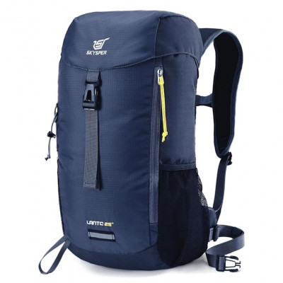 SKYSPER 25L Hiking Daypack – Lightweight, Breathable & Unisex Navy Blue