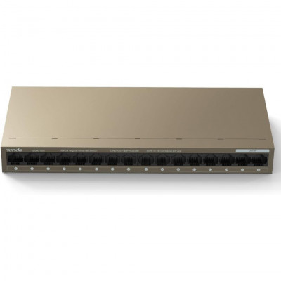 TENDA TEG1016M 16-Port Gigabit Unmanaged Ethernet Switch with Metal Design