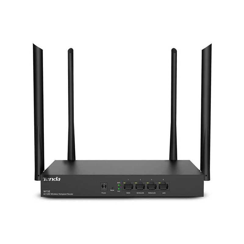 TENDA W15E AC1200 Wireless Hotspot Router Dual-band (2.4 GHz/5 GHz)