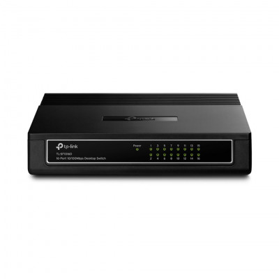 TP-Link TL-SF1016D 16-Port Gigabit 16-Port 10/100Mbps Desktop Switch