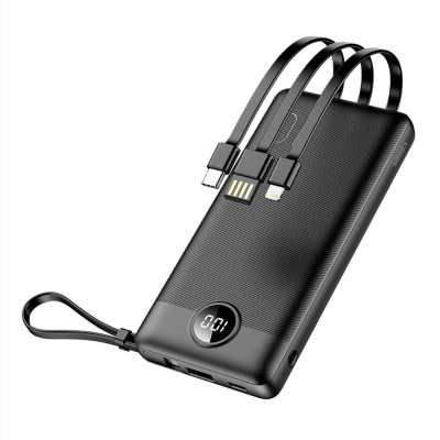 VEGER Powerbank 10000mAh with built-in cables Micro USB