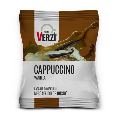 Verzi 30 Capsules Compatible with Nescafé® Dolce Gusto® Machine, Cappuccino Vanille