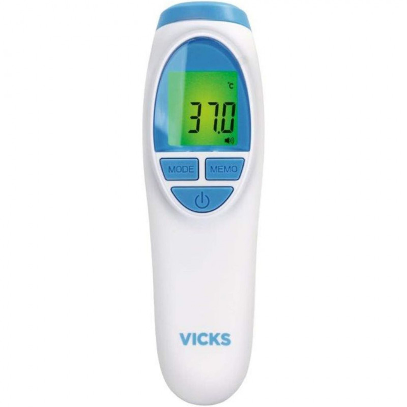 Vicks Infrared Forehead Non-Contact Thermometer, Clinically Tested Precisionr for Babies, Children and Adults