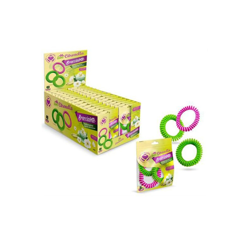 Citronella Mosquito Repellent Bracelets – 3-Pack (Assorted Spring Colors)