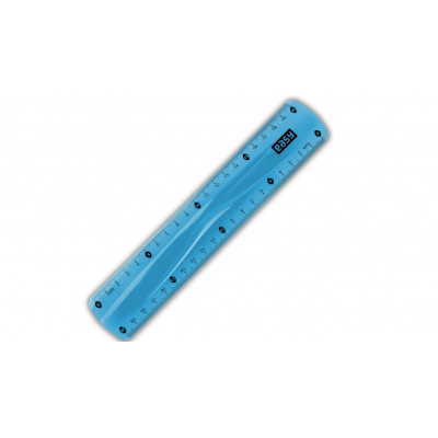 Plastic Ruler 20cm, Blue