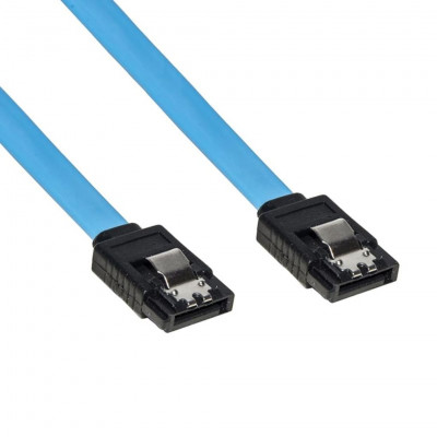Sata III 50 cm, Connector With Clip, Metal Lock