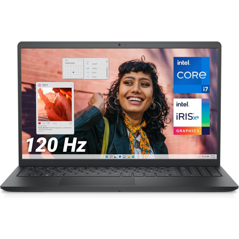 Dell Inspiron 15 (3530) Laptop 15.6 inch FHD 120 Hz, Intel Core i7-1355U, 16 GB RAM, 512 GB SSD, W11 Pro, (Italian Keyboard)