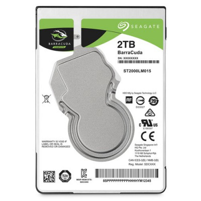 HD SEAGATE BARRACUDA SATA3 2TB GB 2.5" 9.5mm 5400 RPM 8mb cache - ST2000LM015