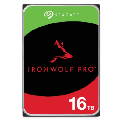 HD SEAGATE IRON WOLF PRO SATA3 16TB 3.5" 7200 RPM  256mb cache 24x7 - NAS HDD - ST16000NT001 - Gar. 3 anni