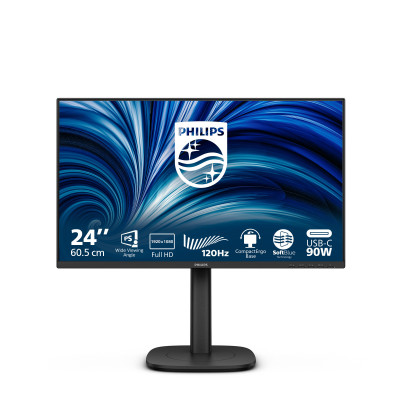 Philips 3000 series 24B2U3301 00 computer monitor 60.5 cm (23.8") 1920 x 1080 pixels Full HD LCD Black