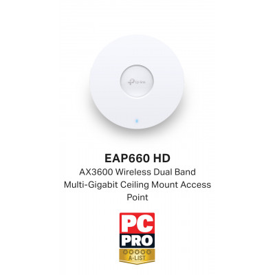 TP-Link Omada AX3600 Wireless Dual Band Multi-Gigabit Ceiling Mount Access Point