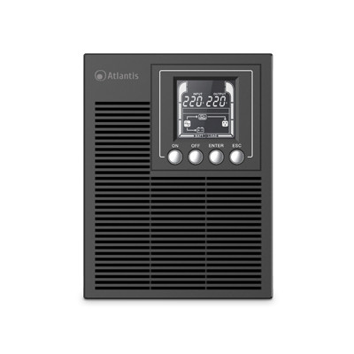 UPS ATLANTIS A03-OP1002XLN Server Online 1000VA (700W) Tower doppia batteria USB/EPO/RS232 1xIEC 2xSchuko LCD