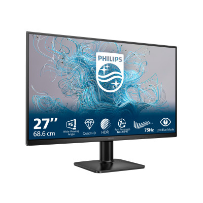 Philips 1000 series 27E2N1500L 00 computer monitor 68.6 cm (27") 2560 x 1440 pixels Quad HD LED Black