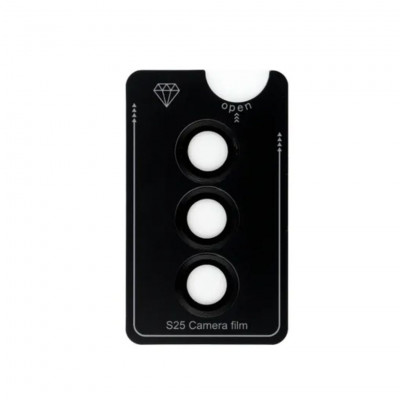 PROTECTOR 9H camera cover + applicator for SAMSUNG S25 black