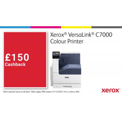 Xerox VersaLink C7000 A3 35 35 ppm Duplex Printer Adobe PS3 PCL5e 6 2 Trays Total 620 sheets