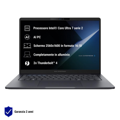 NB ASUS Commercial NX P B5405CCA-NZ0188X 14" INTEL CORE ULTRA 7 255H 64GB SSD1TB W11P