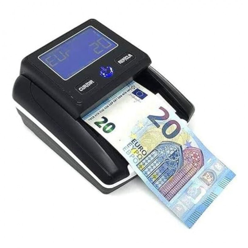 Fake Money Detector Fake Euro Banknote Verification with Rechargeable Battery and Portable Bank Note Counter Money Detector Fake Money Detector Fake Euro Banknote Verification with Rechargeable Battery and Portable Bank Note Counter Money Detector