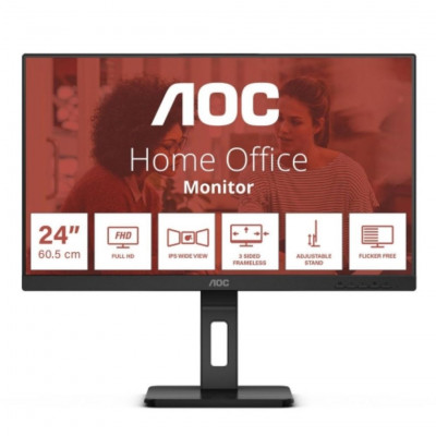 AOC 23.8 LED Monitor IPS 1920x1080 75 Hz 4ms 300cd/mq 1.000:1 2x2W  PIVOT VGA HDMI DP