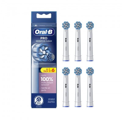 Oral-B Sonic toothbrush head 6x Sens, White
