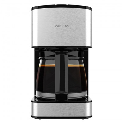 Cecotec Coffee Maker 6 cups. 650 W, Capacity 0.8 liters, Anti-drip nozzle, Permanent or paper filte, Silver