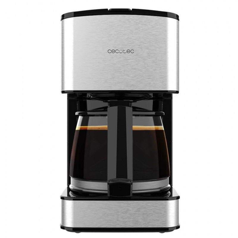 Cecotec Coffee Maker 6 cups. 650 W, Capacity 0.8 liters, Anti-drip nozzle, Permanent or paper filte, Silver