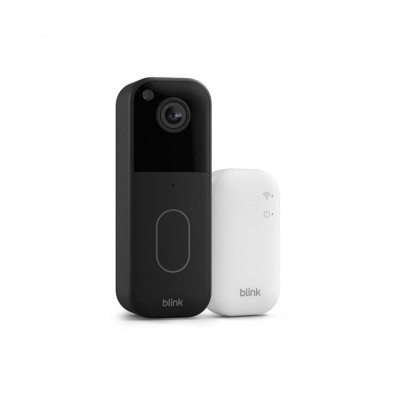 New Blink Video Doorbell System, Head-to-toe HD view, Works with Alexa,  Sync Module Core include, Black