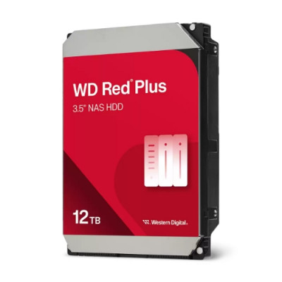 HD WD SATA3 12TB 3.5" RED PLUS 512mb cache 24x7 - NAS HARD DRIVE - WD120EFGX