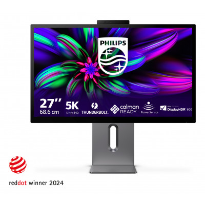 Philips Brilliance 27E3U7903 00 computer monitor 68.6 cm (27") 5120 x 2880 pixels 5K Ultra HD LCD Grey