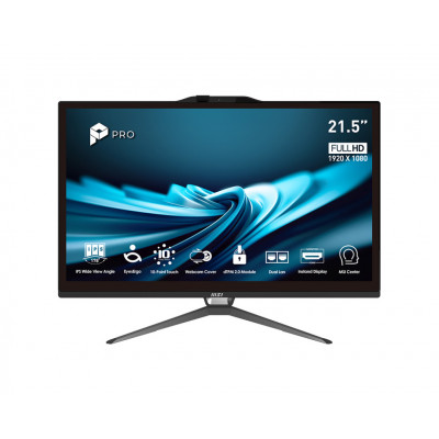 MSI Pro AP222T 14M-058IT All-in-One PC workstation Intel® Core™ i5 i5-14400 54.6 cm (21.5") 1920 x 1080 pixels Touchscreen 8 GB