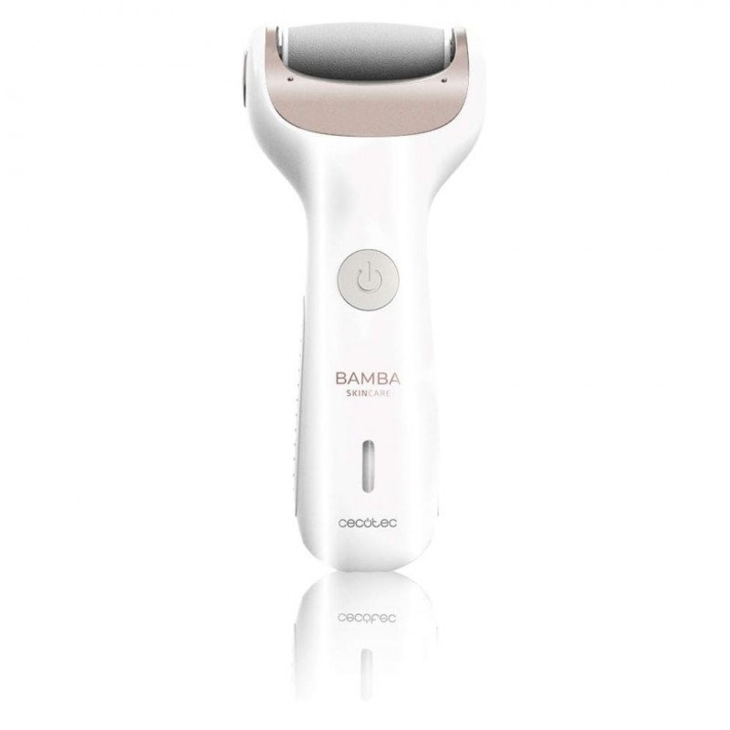 Cecotec Bamba SkinCare Pure Electric Foot File, Wireless, 3 Interchangeable Disks, and 2 Interchangeable Rollers