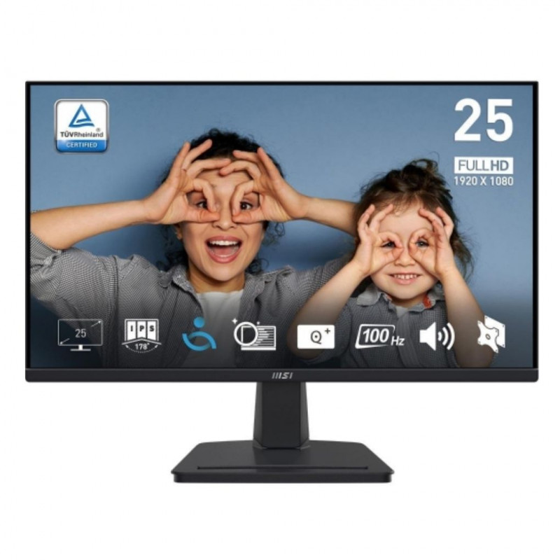 MSI PRO 24.5 Inch Full HD Office Monitor, HDMI 1.4b, D-Sub (VGA) MSI PRO 24.5 Inch Full HD Office Monitor, HDMI 1.4b, D-Sub (VGA)