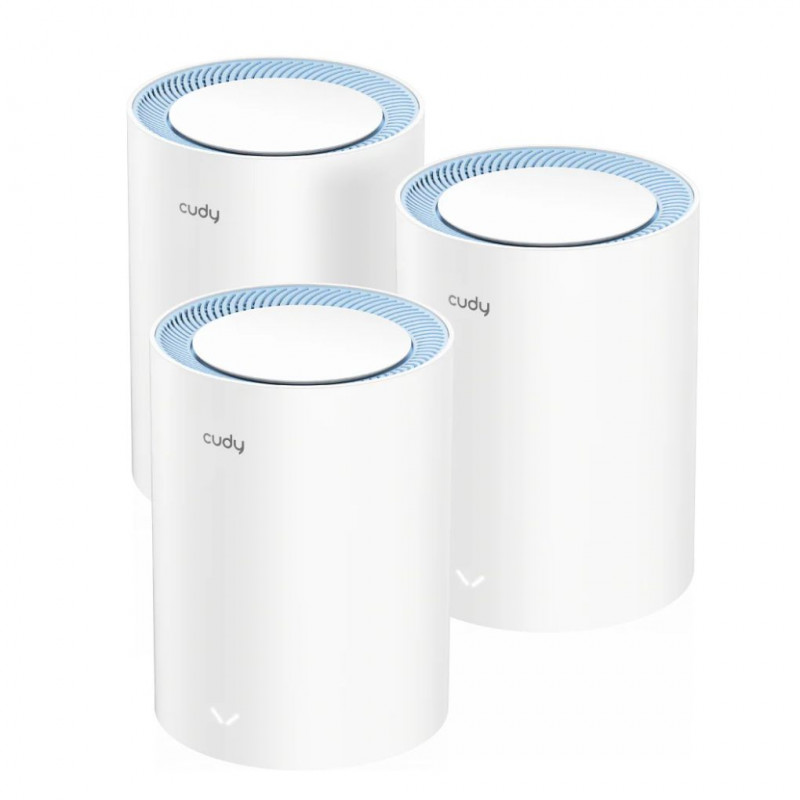 Cudy 3 Pack AC1200 Whole Household WiFi System Dual Band WiFi Router