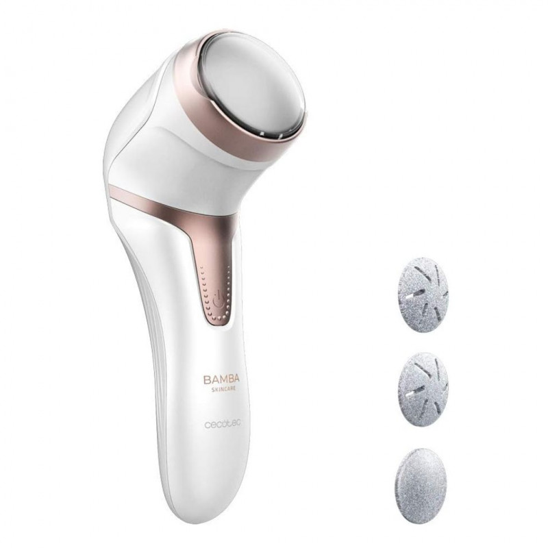 Cecotec SkinCare electric foot file. Rechargeable lithium battery, 2 modes, includes 3 discs