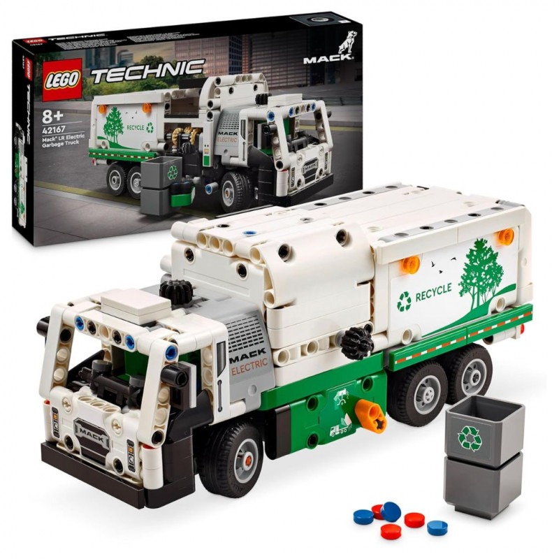 LEGO Technic Mack LR Electric Garbage Truck Toy Vehicle for Collecting