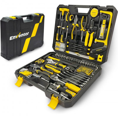 Enventor 280-Piece Work Tool Set with Screwdriver Set, Wrenches and Sockets