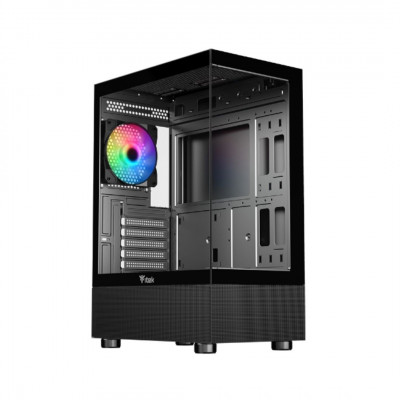 CASE ITEK M.TOWER SIISBE 3.0 GAMING USB3, 3*12cm fan ARGB, Trasp Wind, - ITGCASIB30