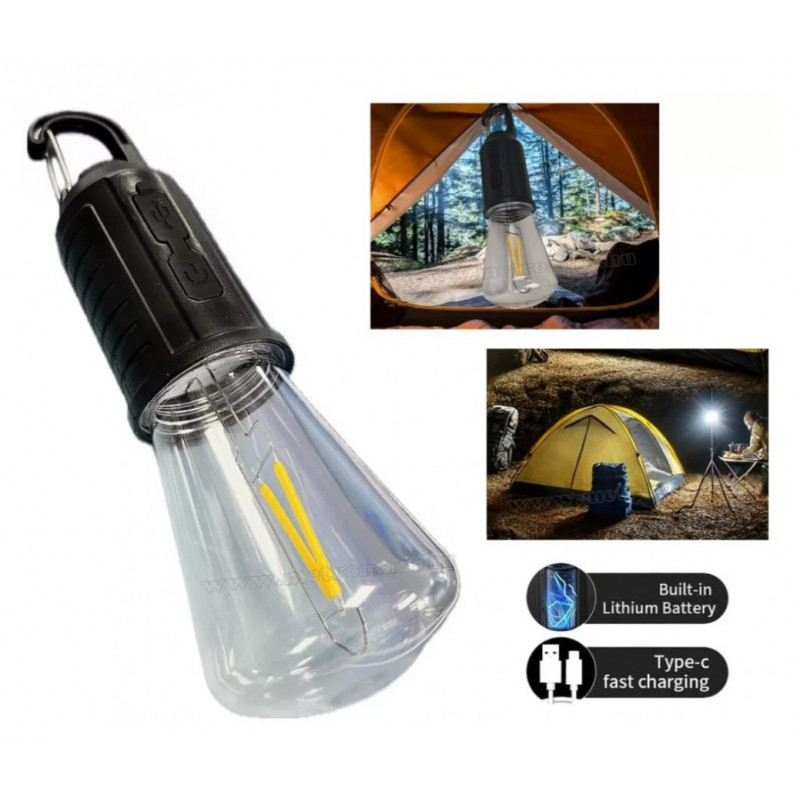 Rechargeable Camping Lantern USB-C (TE-B0629) lantern for camping, fishing and emergency use USB-C charging