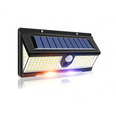 Solar Motion Sensor LED Light (190 SMD, 3W panel, 2400 mAh battery)