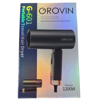 Grovin G-601 Portable Travel Hair Dryer 1200W Foldable Compact Design Blue