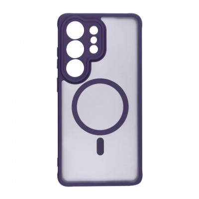 Case for Samsung Galaxy S26 Ultra Full Matte Mag Cover Compatible with MagSafe Shockproof Purple