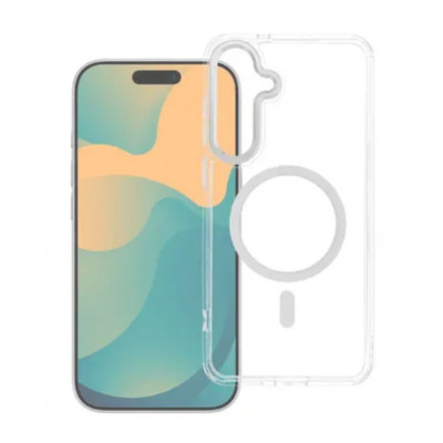 Case Frame Clear Hybrid Mag Cover Compatible with MagSafe for Samsung Galaxy S26 Plus, Transparent