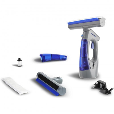 SWISS PRO+ Window Vacuum Cleaner Cordless 3 in 1 Window Cleaner 9W Li-ion Battery Spray Vacuum Glass Cleaner