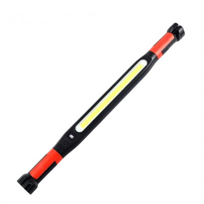 MU Rechargeable LED Work Lamp Magnetic Inspection Light Portable Workshop Torch with Hook Clip Type-C Charging