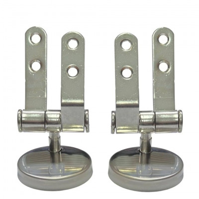 Casily Toilet Seat Hinges Stainless Steel WC Replacement Hinges Kit Universal Toilet Seat Fixing Hinges Bathroom Hardware
